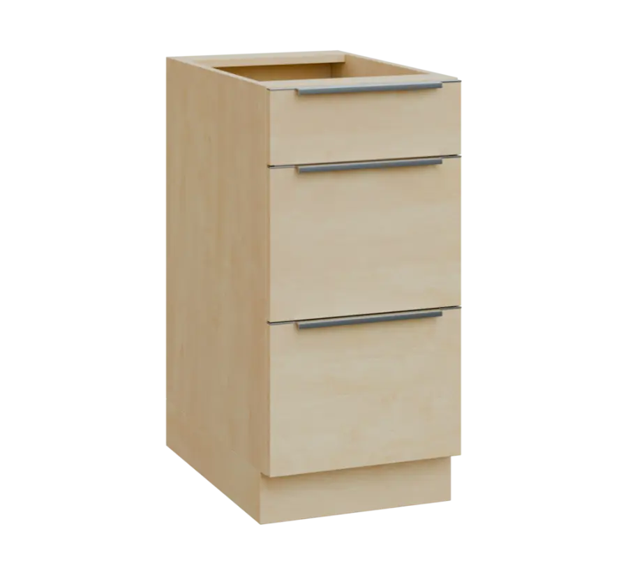 SIS - 4Z33 spodní skříňka, 3-zásuvková, 870x400x600, bříza světlá